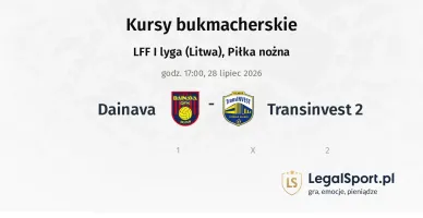 Dainava - Transinvest 2 kursy bukmacherskie