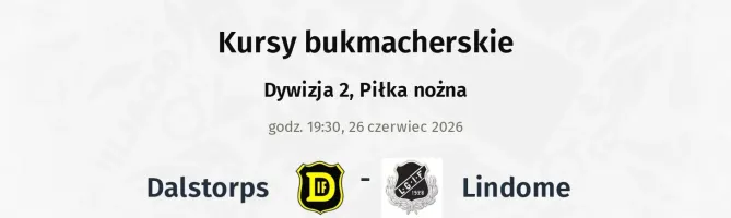Dalstorps - Lindome kursy bukmacherskie
