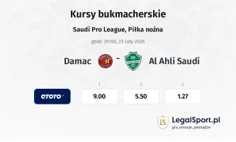 Damac FC - Al Ahli Saudi kursy bukmacherskie