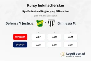 Defensa Y Justicia - Gimnasia M. kursy bukmacherskie