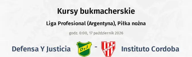 Defensa Y Justicia - Instituto Cordoba kursy bukmacherskie