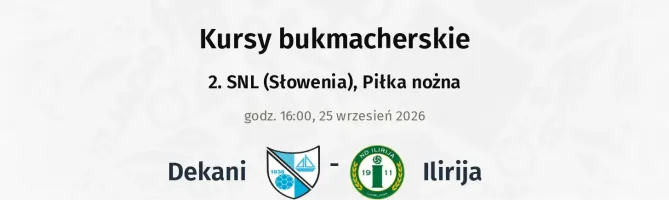 Dekani - Ilirija kursy bukmacherskie