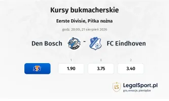 Den Bosch - FC Eindhoven kursy bukmacherskie