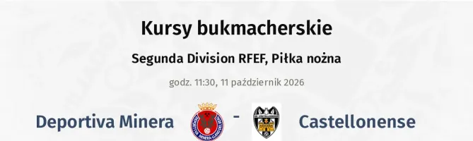 Deportiva Minera - Castellonense kursy bukmacherskie