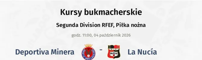 Deportiva Minera - La Nucía kursy bukmacherskie