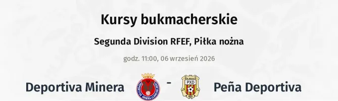 Deportiva Minera - Peña Deportiva kursy bukmacherskie