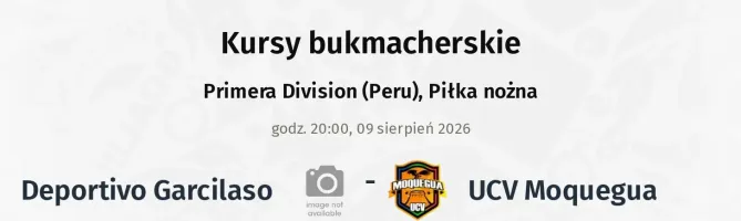 Deportivo Garcilaso - UCV Moquegua kursy bukmacherskie