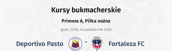 Deportivo Pasto - Fortaleza FC kursy bukmacherskie