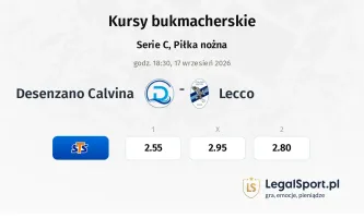 Desenzano Calvina - Lecco kursy bukmacherskie