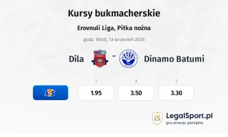 Dila - Dinamo Batumi kursy bukmacherskie
