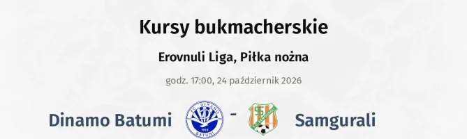 Dinamo Batumi - Samgurali kursy bukmacherskie