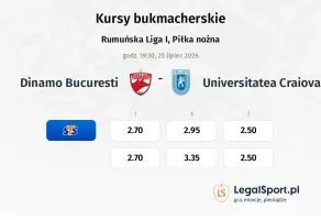 Dinamo Bucuresti - Universitatea Craiova kursy bukmacherskie