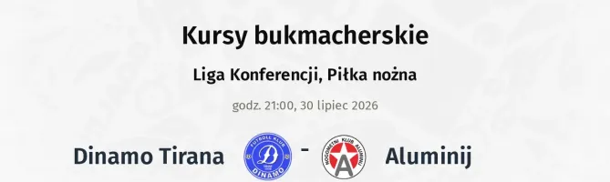 Dinamo Tirana - Aluminij kursy bukmacherskie