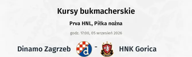 Dinamo Zagrzeb - Gorica kursy bukmacherskie
