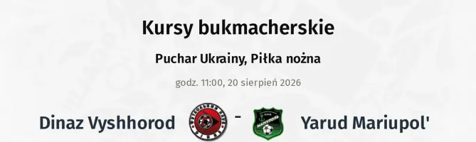 Dinaz Vyshhorod - Yarud Mariupol' kursy bukmacherskie