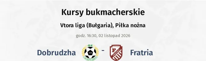 Dobrudzha - Fratria kursy bukmacherskie
