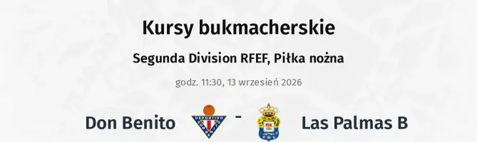 Don Benito - Las Palmas B kursy bukmacherskie