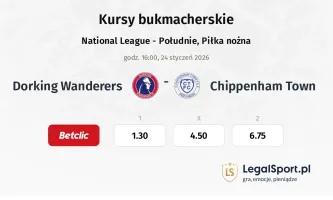 Dorking Wanderers - Chippenham Town kursy bukmacherskie