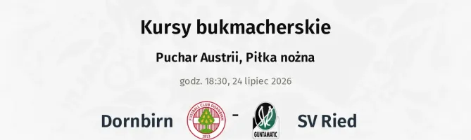 Dornbirn - SV Ried kursy bukmacherskie