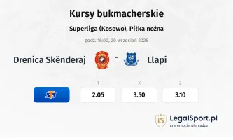 Drenica Skënderaj - Llapi kursy bukmacherskie