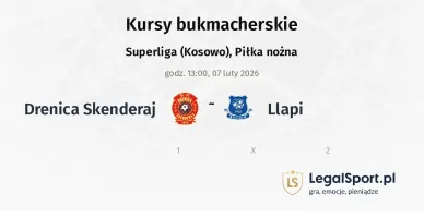 Drenica Skënderaj - Llapi kursy bukmacherskie