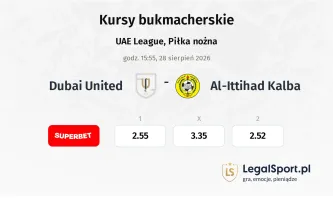 Dubai United - Al-Ittihad Kalba kursy bukmacherskie
