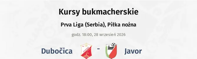 Dubočica - Javor kursy bukmacherskie