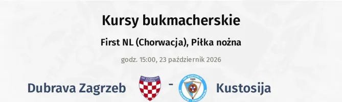 Dubrava Zagrzeb - Kustosija kursy bukmacherskie