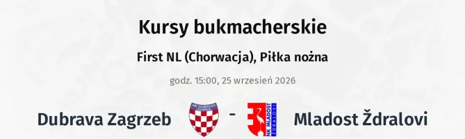 Dubrava Zagrzeb - Mladost Ždralovi kursy bukmacherskie