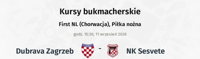 Dubrava Zagrzeb - NK Sesvete kursy bukmacherskie