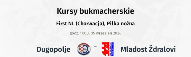 Dugopolje - Mladost Ždralovi kursy bukmacherskie