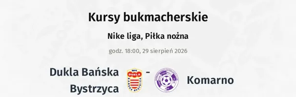Dukla Banská Bystrica - Komárno kursy bukmacherskie