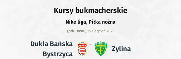 Dukla Banská Bystrica - Žilina kursy bukmacherskie