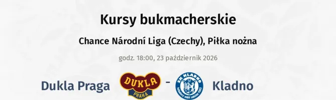 Dukla Praga - Kladno kursy bukmacherskie