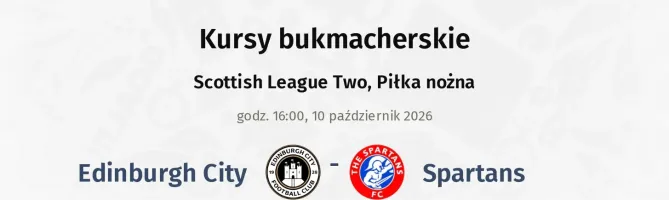 Edinburgh City - Spartans kursy bukmacherskie