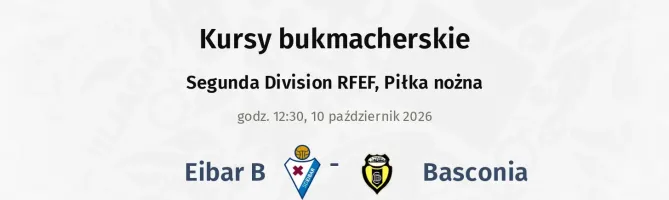 Eibar B - Basconia kursy bukmacherskie