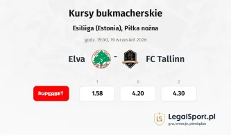 Elva - FC Tallinn kursy bukmacherskie