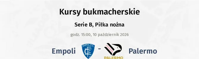 Empoli - Palermo kursy bukmacherskie