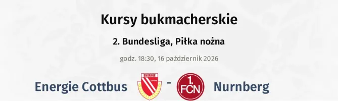 Energie Cottbus - 1. FC Nürnberg kursy bukmacherskie