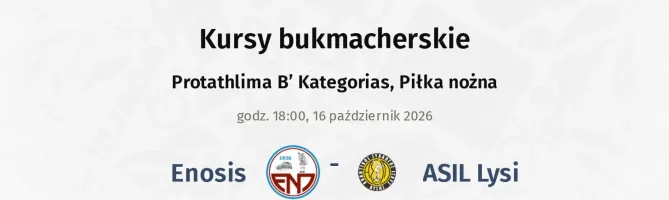 Enosis - ASIL Lysi kursy bukmacherskie
