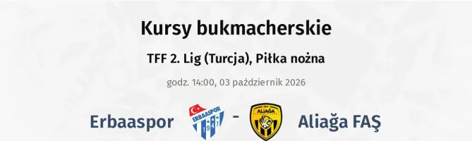 Erbaaspor - Aliağa FAŞ kursy bukmacherskie