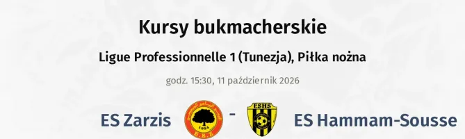 ES Zarzis - ES Hammam-Sousse kursy bukmacherskie