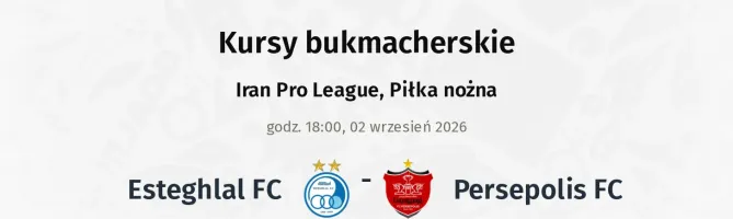Esteghlal FC - Persepolis FC kursy bukmacherskie