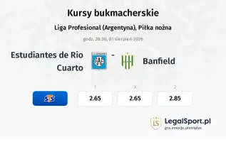 Estudiantes de Rio Cuarto - Banfield kursy bukmacherskie