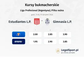 Estudiantes L.P. - Gimnasia L.P. kursy bukmacherskie
