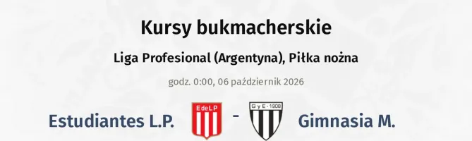 Estudiantes L.P. - Gimnasia M. kursy bukmacherskie