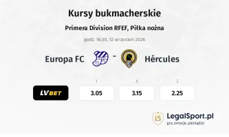 Europa FC - Hércules kursy bukmacherskie