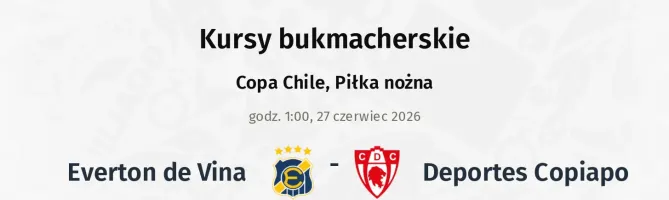 Everton de Vina - Deportes Copiapo kursy bukmacherskie