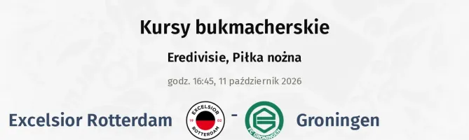 Excelsior Rotterdam - Groningen kursy bukmacherskie
