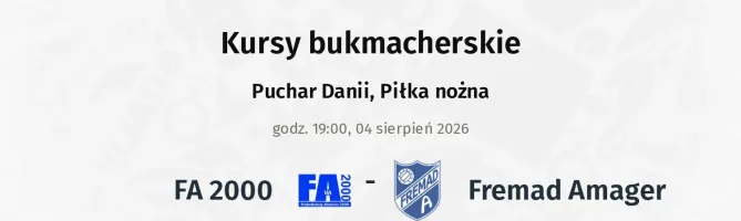 FA 2000 - Fremad Amager kursy bukmacherskie